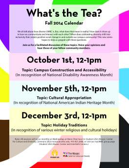 What's the Tea SJ Discussion Series - Fall 2014