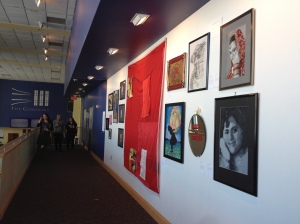 Last year's CSJ art gallery located on the Mezzanine of The Commons. 